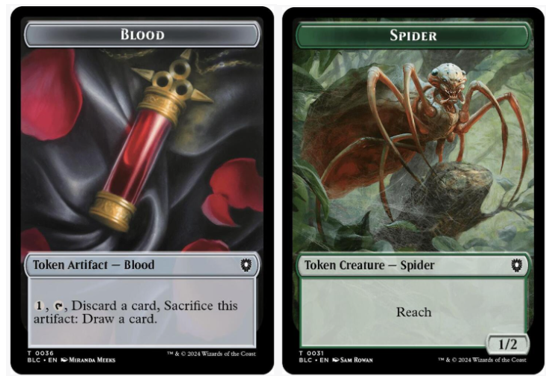 Blood (0036) // Spider (0031) Double-Sided Token